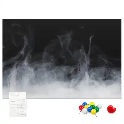 Cork memo board Smoke
