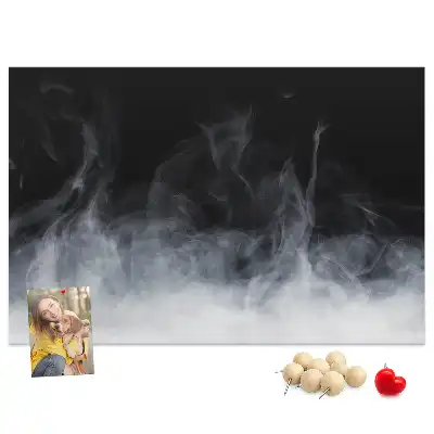 Smoke cork memo board