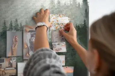 Misty Forest Printed Cork Memo Board