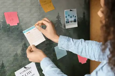 Misty Forest Printed Cork Memo Board
