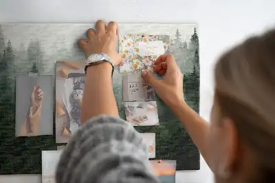 Misty Forest Printed Cork Memo Board