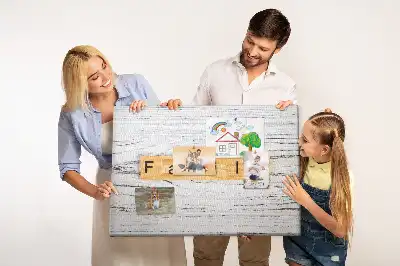 Printed Family Cork Board