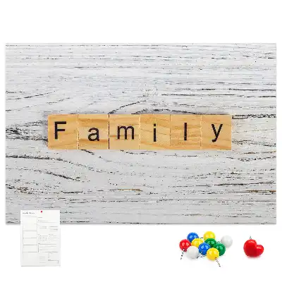 Printed Family Cork Board
