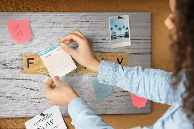 Printed Family Cork Board