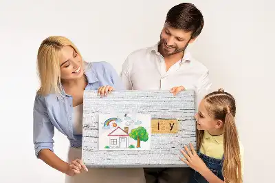 Printed Family Cork Board