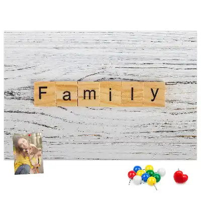 Printed Family Cork Board