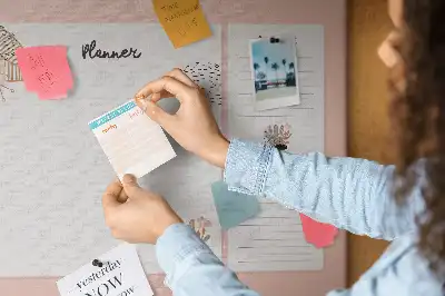 Printed Cork Board Planner Notebook