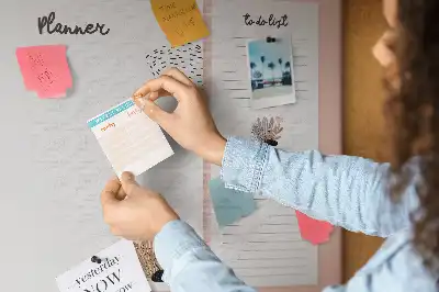 Printed Cork Board Planner Notebook