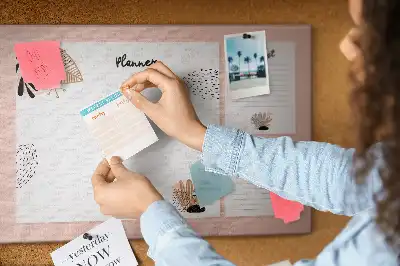 Printed Cork Board Planner Notebook