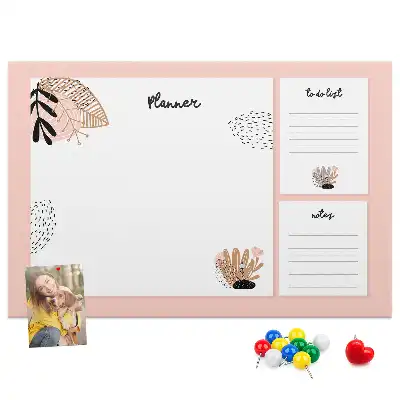 Printed Cork Board Planner Notebook