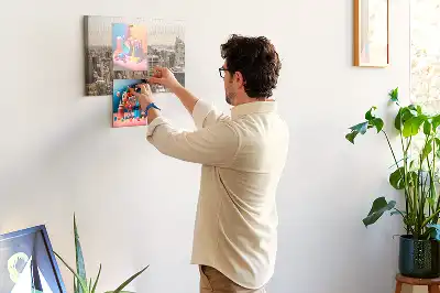 City landscape cork memo board