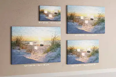 Sunset on the Beach Printed Cork Memo Board