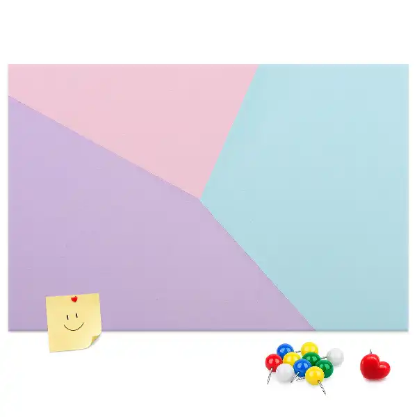Cork memo board Pastel pattern