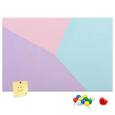 Pastel pattern cork memo board