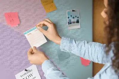 Pastel pattern cork memo board
