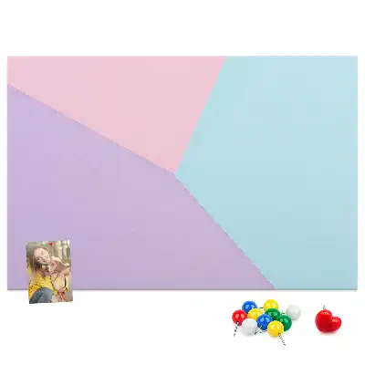 Pastel pattern cork memo board