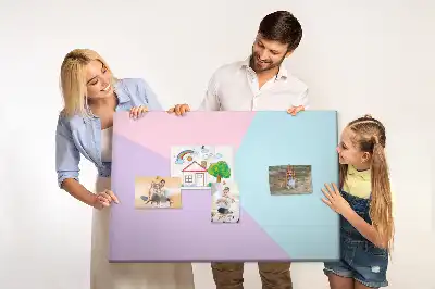 Cork memo board Pastel pattern