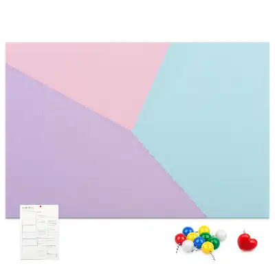 Cork memo board Pastel pattern