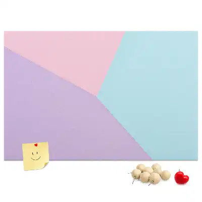 Pastel pattern cork memo board
