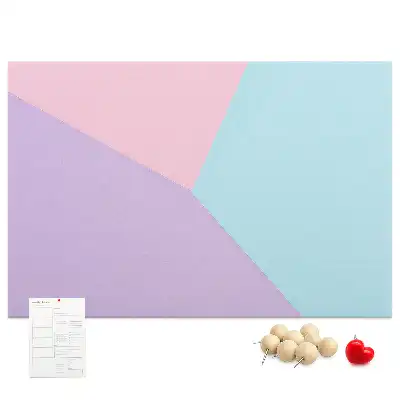 Cork memo board Pastel pattern