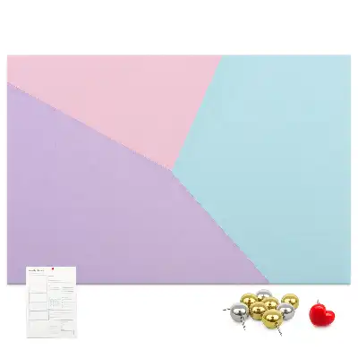 Cork memo board Pastel pattern
