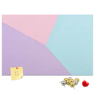 Cork memo board Pastel pattern