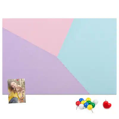 Cork memo board Pastel pattern
