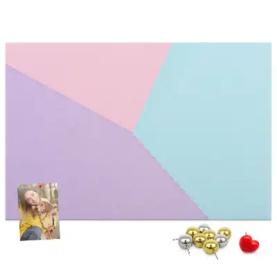 Cork memo board Pastel pattern