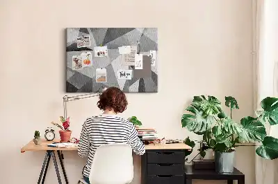 3D abstraction cork memo board