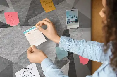 3D abstraction cork memo board