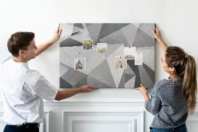 3D abstraction cork memo board
