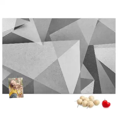 3D abstraction cork memo board