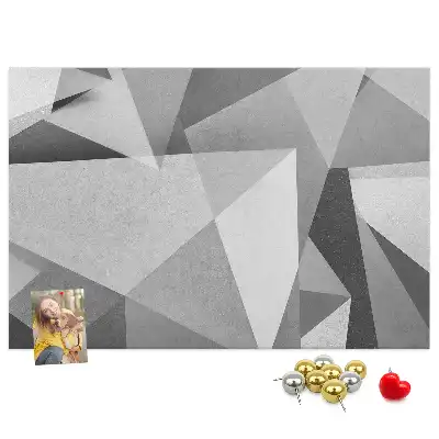 3D abstraction cork memo board