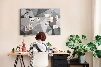 3D abstraction cork memo board