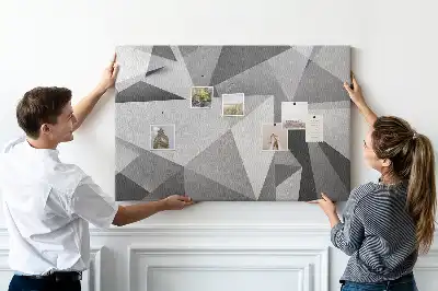 3D abstraction cork memo board