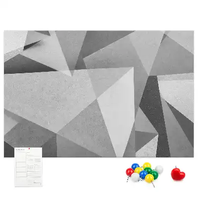 3D abstraction cork memo board