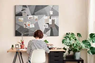 3D abstraction cork memo board