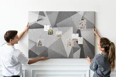 3D abstraction cork memo board
