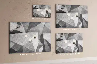 3D abstraction cork memo board