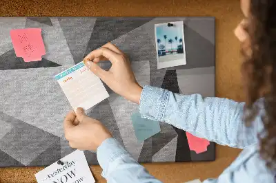 3D abstraction cork memo board