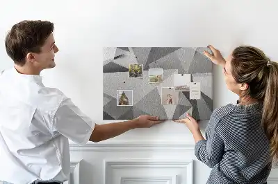 3D abstraction cork memo board