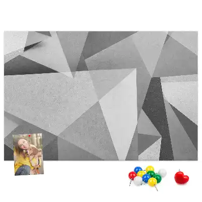 3D abstraction cork memo board