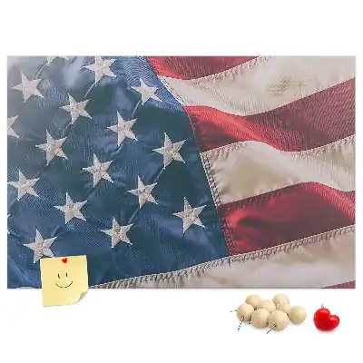 American Flag Printed Cork Board
