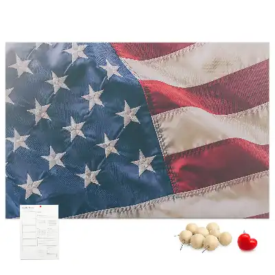 American Flag Printed Cork Board