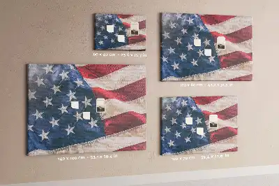 American Flag Printed Cork Board