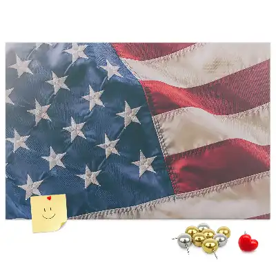 American Flag Printed Cork Board