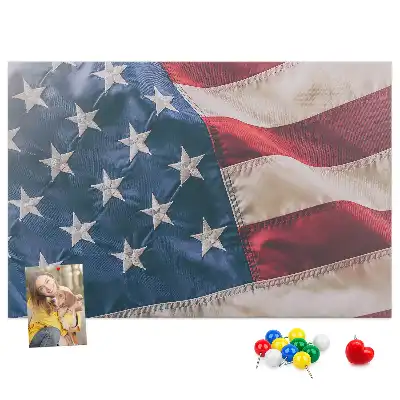 American Flag Printed Cork Board