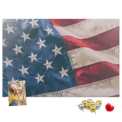 American Flag Printed Cork Board