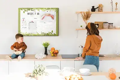Weekly Menu Printed Cork Memo Board