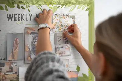 Weekly Menu Printed Cork Memo Board